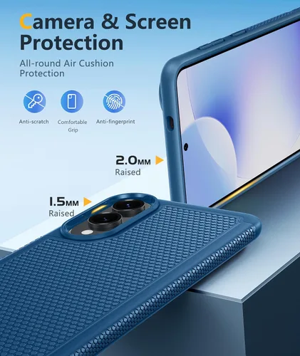 Miniatura 46 de FNTCASE Funda para iPhone 17 Pro: Fundas delgadas translúcidas de color azul claro compatibles con MagSafe, protección completa de la cámara