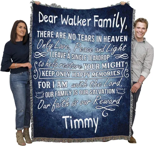 Miniatura 25 de Pure Country Weavers Manta con texto en inglés «Wherever A Beautiful Soul Has Been, There is A Trail of Beautiful Memories», tapiz de regalo