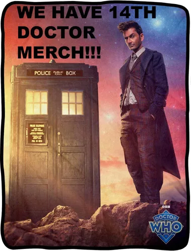 Miniatura 3 de Doctor Who - Manta de forro polar, con licencia oficial, estampado multicolor