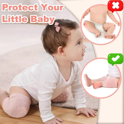 Miniatura 9 de Almohadillas antideslizantes para gatear para bebés, protegen la rodilla del bebé para gatear