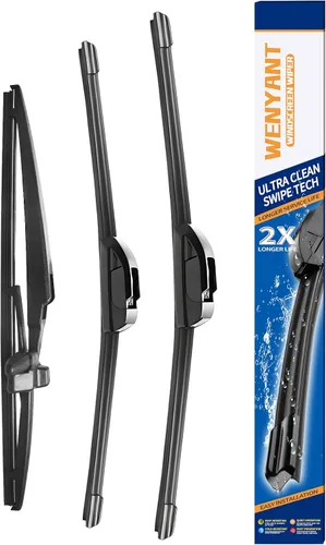 Miniatura 15 de 28"/12"/12" Limpiaparabrisas compatibles con Nissan Versa Note 2014-2019, limpiaparabrisas delanteros y traseros para mi auto, equipo original