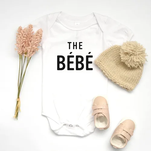 Miniatura 2 de Printique Mono Mono Orgánico De Una Pieza De Manga Corta Para Bebé, 0-12 Meses - The Bebe, Blanco