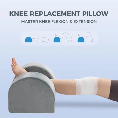 Miniatura 5 de Ganondorf Almohada de reemplazo de rodilla Almohada de extensión de rodilla de cero grado para recuperación poscirugía, elevación de piernas