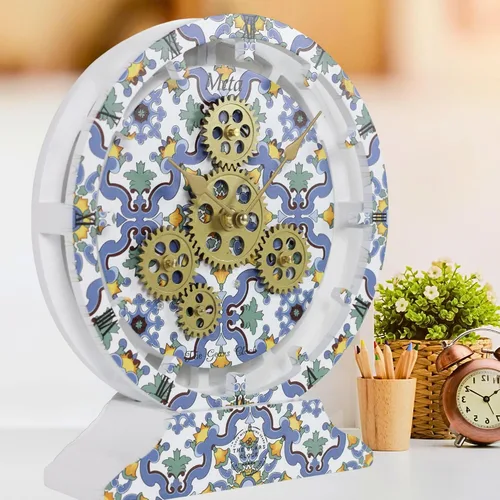 Miniatura 59 de ImprovingLife The Gears - Reloj de pared con engranajes móviles (Atrani, redondo de 10 pulgadas)