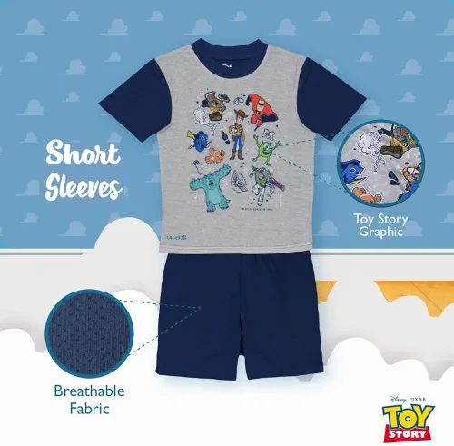 Miniatura 4 de Disney Princess para niños Colección Pixar Conjunto de pijama de 5 piezas de Mickey Mouse