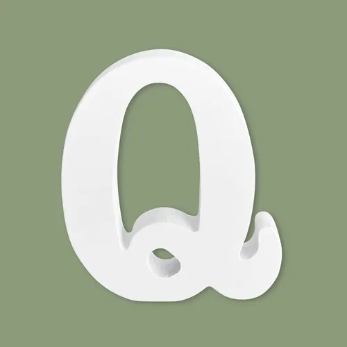 Miniatura 15 de Letras de madera de 4 pulgadas, letras del alfabeto de madera blanca para decoración de pared, letras de marquesina de madera sin terminar