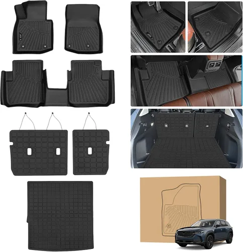Miniatura 56 de Tapetes de suelo Peleus para Mercedes-Benz Sprinter 2500/3500 2025-2019, solo para furgoneta de carga, forros personalizados de goma TPE para todo