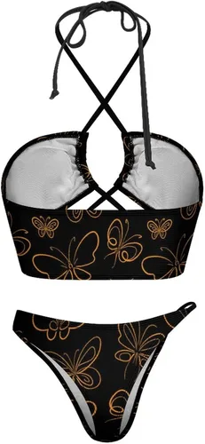 Miniatura 5 de Florally Bikini Sets for Women Two Piece String Bikinis Swimsuit Triangle Bathing Suit