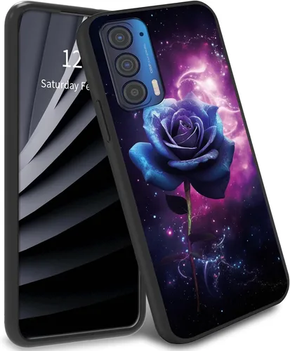 Miniatura 32 de Funda delgada para Moto Edge 2021 TPU con diseño de hojas de arte, cubierta de protección de cuerpo completo de goma de gel suave para Motorola Edge