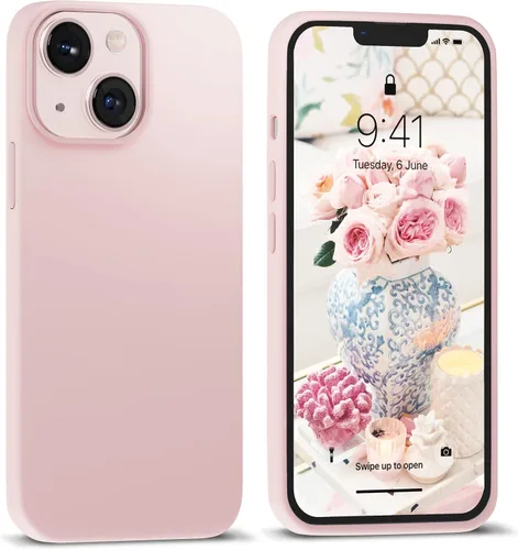 Miniatura 11 de IceSword Funda compatible con iPhone 13 Mini, color morado clavo, fundas de silicona para teléfono, ultra delgada, protección a prueba de golpes