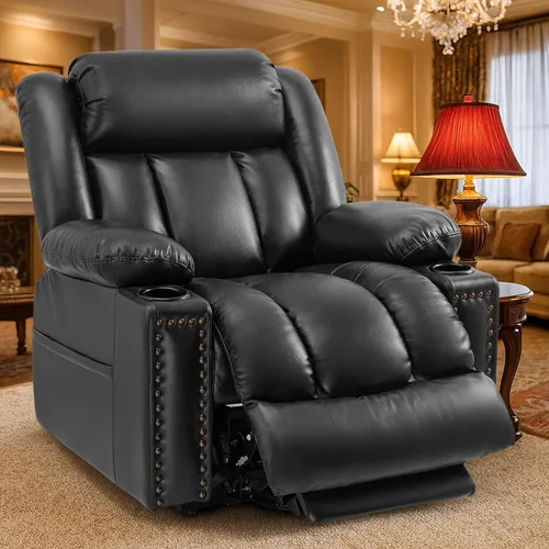 Miniatura 9 de Silla reclinable de elevación de gran potencia de triple motor para personas mayores con calor y masaje, sillas de elevación reclinables