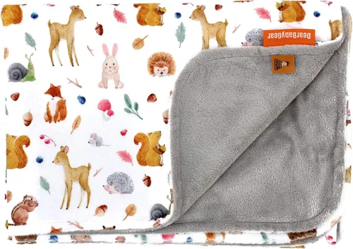 Miniatura 16 de Dear Baby Gear - Mantas reversibles para bebé - Manta suave para recién nacido - Blanco para niños pequeños - Manta para niños y niñas - Mantas