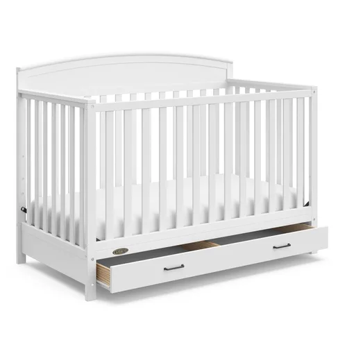 Miniatura 20 de Graco Benton - Cuna convertible 5 en 1 con cajón, certificado GREENGUARD Gold, se convierte de cuna de bebé a cama infantil, sofá cama y cama