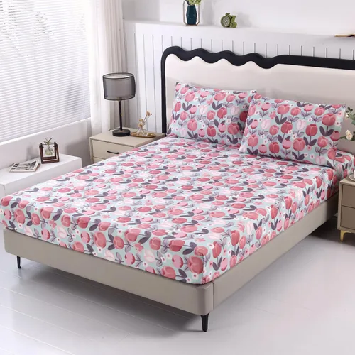 Miniatura 23 de SDIII Sábana bajera ajustable azul floral individual con 2 fundas de almohada, no incluye sábana encimera, microfibra suave azul vintage, sábanas