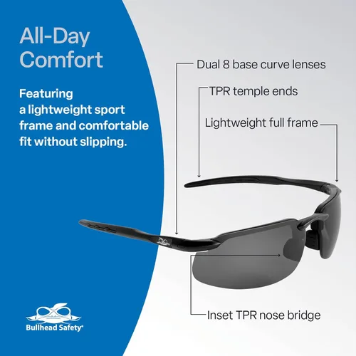 Miniatura 5 de Bullhead BH10613 - Lentes de seguridad, talla única Se ajusta a todos