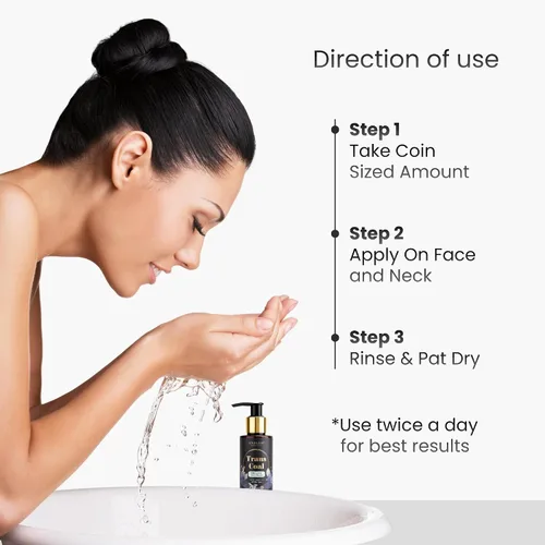 Miniatura 6 de Transcoal - Jabón facial de carbón natural para hombres y mujeres, lavado facial exfoliante para prevención del acné, control de aceite, limpiador