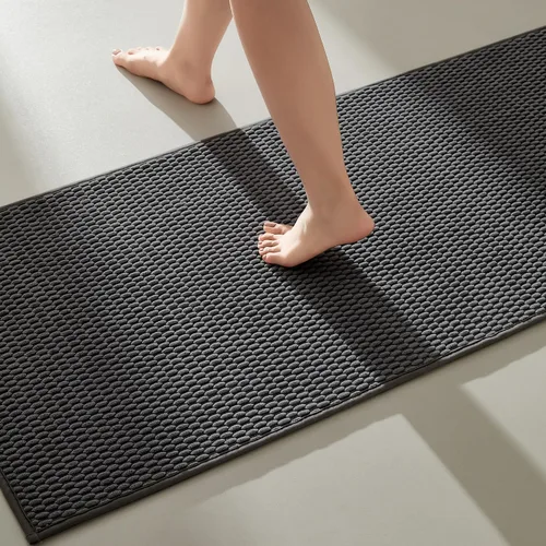 Miniatura 37 de TYUU Alfombras de Baño Antideslizantes Lavables, Tapete de Baño Súper Absorbente Delgado de Pila Baja para Secar Rápido, Alfombra de Baño Pequeña