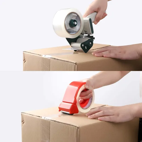 Miniatura 4 de JARLINK Pistola dispensadora de cinta de embalaje (paquete de 2) con 2 rollos de cinta con 36 rollos de cinta de embalaje transparente para envío