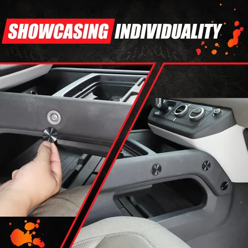 Miniatura 5 de Cubierta decorativa de tornillo para accesorios Land Rover Defender 2020-2023, 8 piezas de aleación de aluminio para protección de tornillos