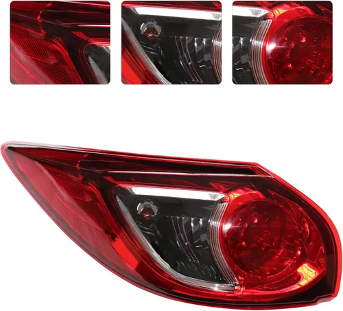 Miniatura 2 de Para 2013 2014 2015 2016Mazda CX-5 halógeno exterior luz trasera luz trasera reemplazo rojo lente (lado izquierdo)