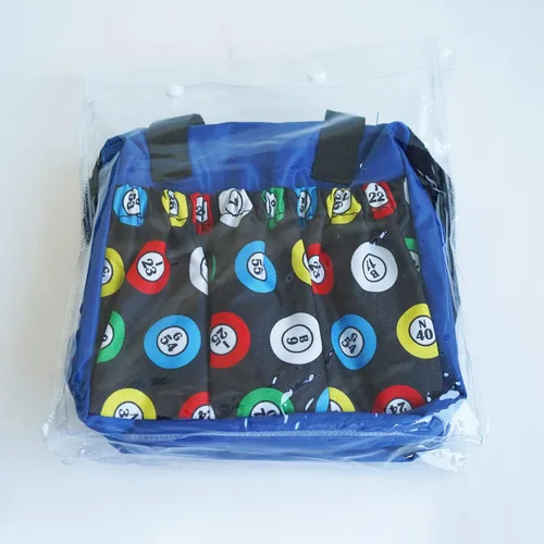 Miniatura 6 de Yuanhe Bolsas de Bingo Dauber con 6 Bolsillos, Bolsa de Bingo Azul Azul / Patchwork