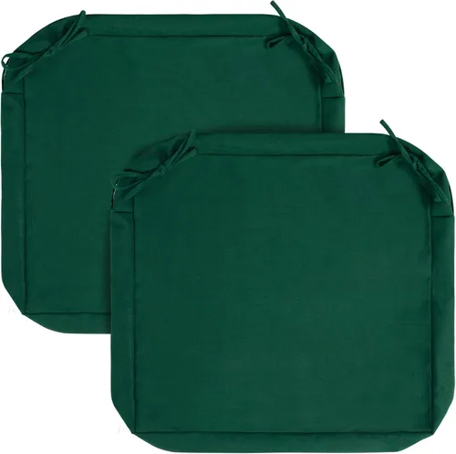 Miniatura 42 de FUNHOME Fundas de Cojín para Sillas de Exterior, Paquete de 2, ¡Sin Relleno! Fundas de Cojín de Repuesto para Patio 20" x 18" x 4", Resistentes al