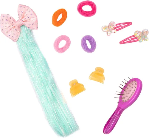 Miniatura 4 de Glitter Girls Muñeca de moda de 14 pulgadas - Ojos azules y cabello azul - Lazo, clips y atuendo colorido - Más de 3 años - Luma