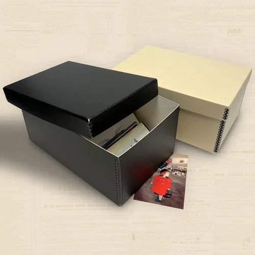 Miniatura 5 de Golden State Art, Cajas de almacenamiento para fotos de archivo, caja de conservación sin ácidos, de 5 x 7 x 12 pulgadas, con capacidad para hasta