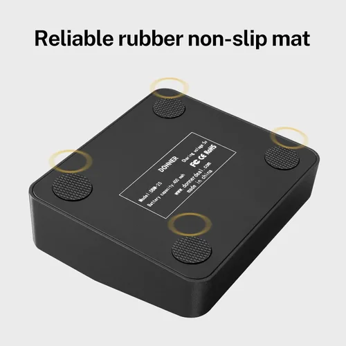 Miniatura 4 de Donner Pedal de giro de página inalámbrico Teleprompter App Control Pedal de pie para tabletas teléfonos recargables