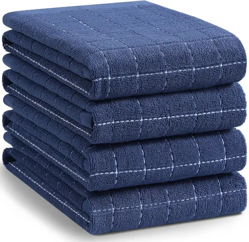 Miniatura 172 de Homaxy Paños de cocina 100% algodón de felpa, toallas de cocina ultra suaves y absorbentes para la cocina, adecuadas para secar y lavar platos