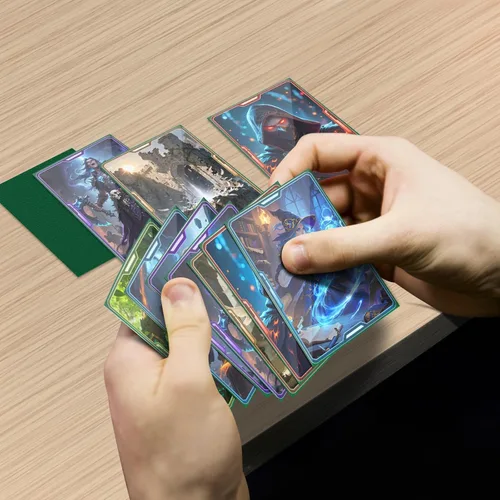 Miniatura 7 de Tioplior Fundas para tarjetas coleccionables de ajuste perfecto, fundas mate TCG, protector de tarjetas deportivas suave para tarjeta fotográfica