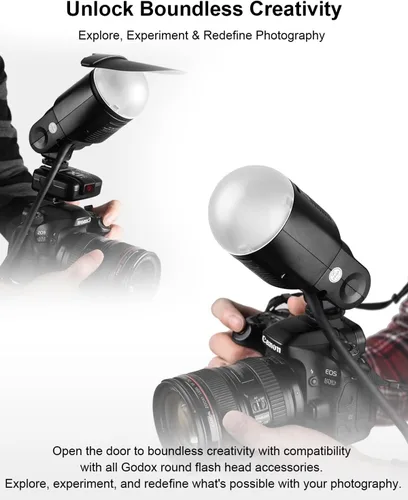Miniatura 4 de Godox Kit de accesorios AK-R1 para flashes de cabeza redonda Godox V1, V1Pro, V100, V1mid, AD100Pro, V1U, V1ProU y V100U