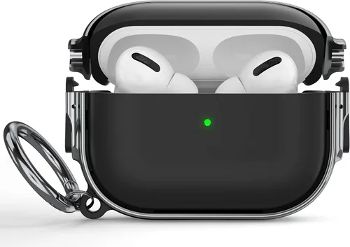 Miniatura 22 de Maxjoy Funda para AirPods 3 con cerradura, bonita funda protectora rígida para AirPod 3 de tercera generación para mujeres y hombres con llavero