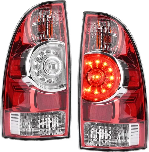 Miniatura 8 de Lámpara de luz trasera compatible con Toyota Tacoma Pickup 2005-2015, lado del conductor y del pasajero, óptica LED, luz de freno, señal de giro