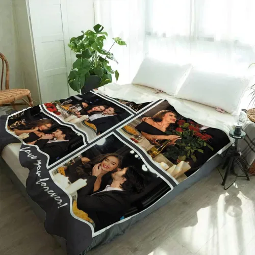 Miniatura 2 de Regalos personalizados para parejas: manta personalizada con fotos, manta personalizada con fotos, regalos de cumpleaños para novio, novia, esposa
