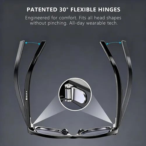 Miniatura 3 de Lentes inteligentes Ai 2026 para hombres y mujeres, gafas de cámara HD 4K de 8 MP, batería de 410 mAh, admite grabación de fotos/videos/audio