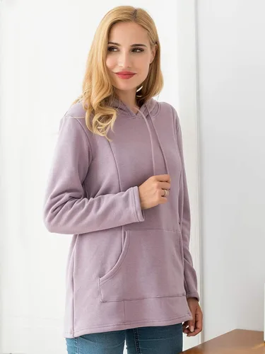 Miniatura 14 de Bearsland - Sudadera de lactancia y maternidad para mujer, con bolsillos y capucha