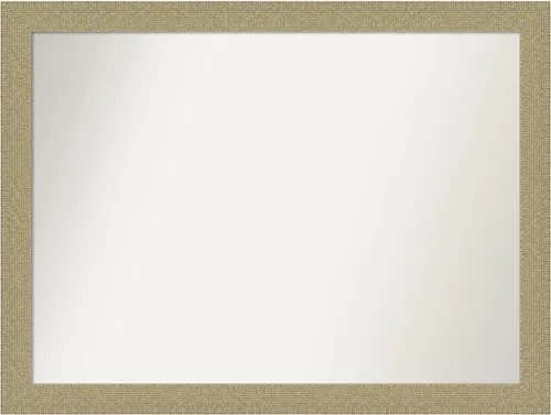 Miniatura 128 de Amanti Art Espejo de pared personalizado no biselado (24.25 x 24.25 pulgadas), marco dorado de mosaico, varios tamaños personalizados, espejo