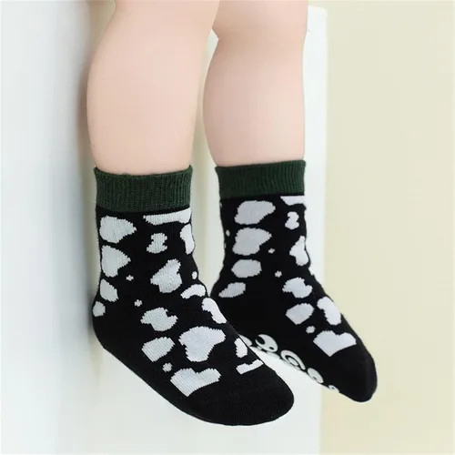 Miniatura 6 de Calcetines antideslizantes para bebés, calcetines de tobillo antideslizantes con agarres, calcetines para recién nacidos, niñas y niños, 5 pares