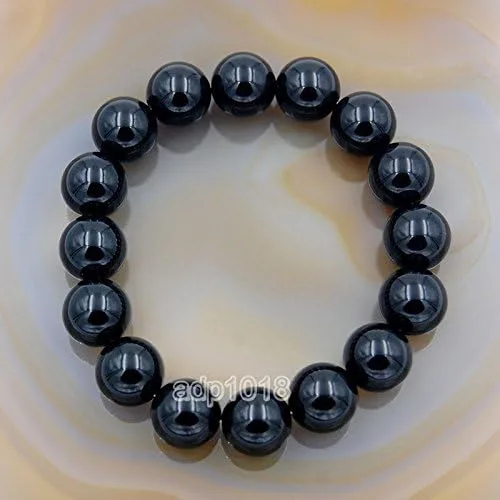 Miniatura 5 de AD Beads Brazalete con cuentas de piedras naturales con elástico, para curación Reiki 4,6,8,10,12mm