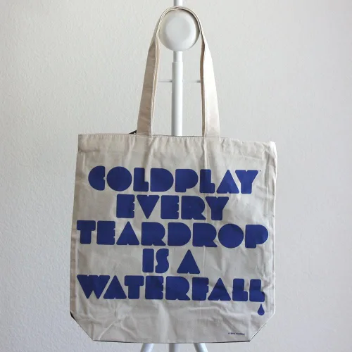 Miniatura 2 de Coldplay Bolso tote Fuzzy Man ETIAW de algodón con cremallera superior, Multi