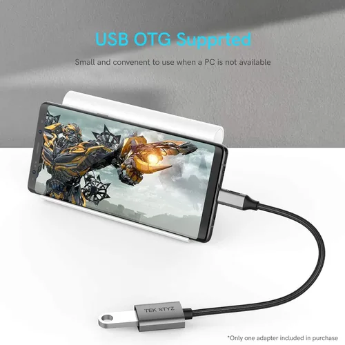 Miniatura 5 de USB-C USB 3.0 adaptador funciona para LG VS996 OTG Type-C/PD macho USB 3.0 hembra convertidor (5 Gbps)