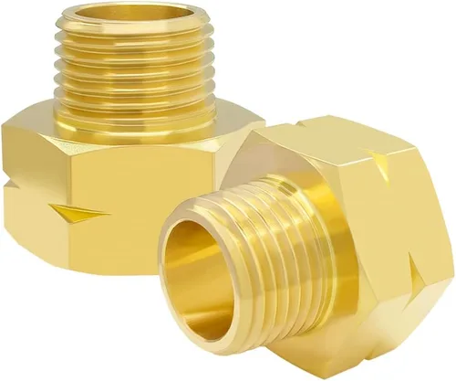 Miniatura 11 de Hooshing 6 piezas de adaptador reductor de tubería de latón 3/8" NPT hembra a 1/4" NPT macho