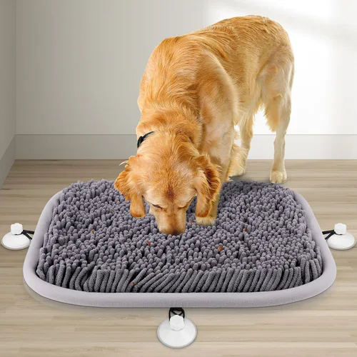 Miniatura 10 de Rundik Cama Elevada para Perros con Función de Alfombrilla Olfativa 2 en 1, Cama Elevada para Perros para Uso Interior y Exterior, Catre Portátil
