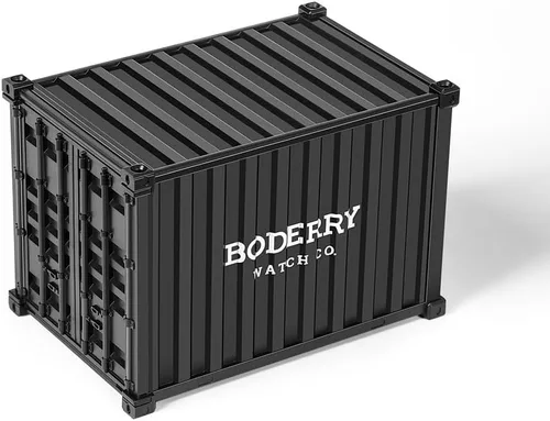 Miniatura 6 de BODERRY Reloj de titanio automático para hombre, reloj militar de campo de 1.575 pulgadas, función de fecha, 328.1 ft, resistente al agua