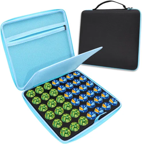 Estuche organizador de juguetes compatible con figuras de Bakugan, BakuCores, figura de batalla, tarjetas de intercambio, mini juguetes, muñecas