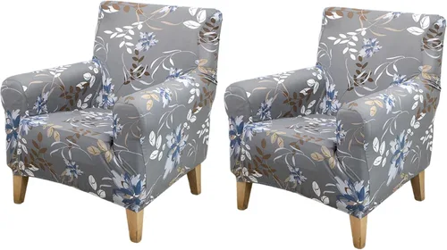 Miniatura 46 de FUANGUI Funda para Sillón de Banquete con Brazos Fundas para Sillas Elásticas Funda para Sillón Club Funda Suave para Sillón Sofá Cubiertas 03
