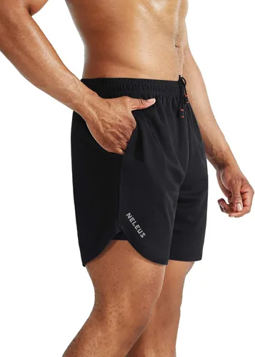 Miniatura 6 de NELEUS Men's 2 in 1 Running Shorts with Liner,Dry Fit Workout Shorts with Pockets