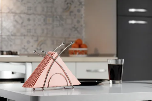 Miniatura 4 de Servilleteros de acero inoxidable para mesas - Servilleteros para cocina, servilleteros de mesa, servilleteros de cóctel, moderno servilletero