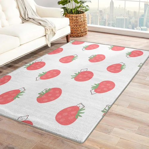 Miniatura 8 de Alfombra botánica de 2 x 3 pies, alfombra botánica para entrada, sala de estar, dormitorio, alfombra de área pequeña con flores tropicales